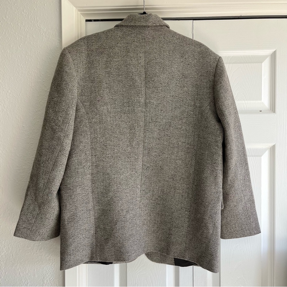 Anine Bing Taupe Herringbone Blazer - Picture 6 of 16